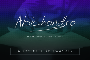Abichondro Script: A Natural Signature Style Font for Creative Expression