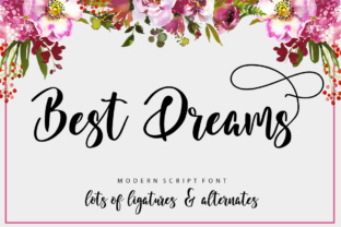 Best Dreams: A Modern Script Font for Creative Expression
