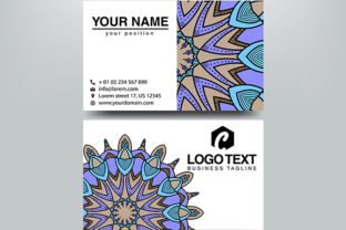 Business Card Decorative Design Template 3: Elevating Professional Identity with Ornamental Elegance