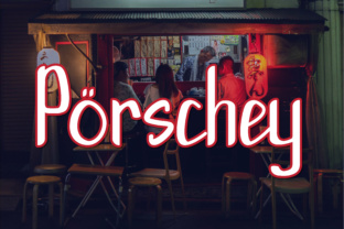 Discover the Elegance of Porschey: A Modern Script Font for Creative Expression