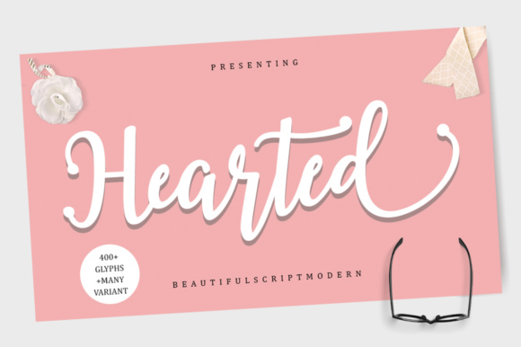 Hearted Font: A Modern Script for Timeless Design