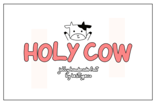 Holy Cow: A Fresh Handmade Calligraphy Font for Creative Projects