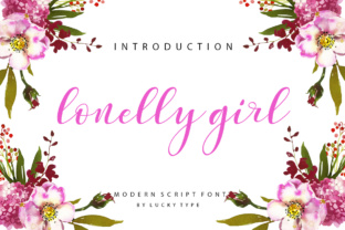 Lonelly Girl: A Modern Script Font with Feminine Charm