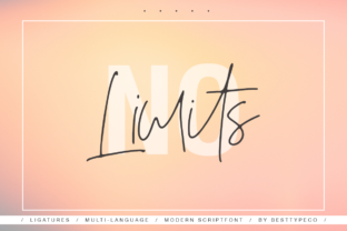 No Limits: A Fresh Handmade Calligraphy Font