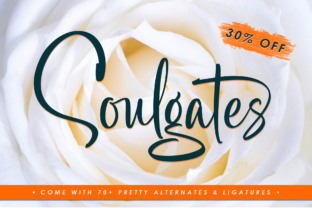 Soulgates: A Brush Script Typeface for Modern Design