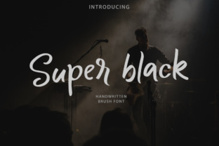 Super Black: A Handwritten Brush Font for Creative Expression