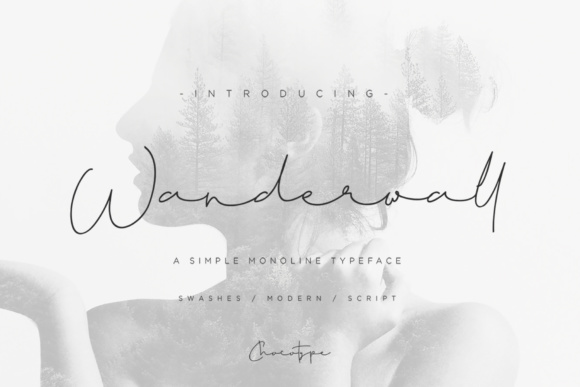 Wanderwall: A Modern Monoline Signature Font